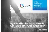 Digital Innovation for Sustainable Agriculture : the Greek ... Tsiforou... · spatial variability fertility Mechanical composition climate plant phenological stage ... of the Agricultural