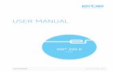 USER MANUAL · 2019. 3. 1. · The VIO 200 D is an electrosur gical unit for cutting and coag ulation. Thanks to its per - formance features it offers universal applications. Combination