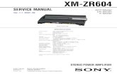 XM-ZR604diagramas.diagramasde.com/otros/Sony_XM-ZR604.pdf · Sony Corporation eVehicle Division Published by Sony Techno Create Corporation Photo: ... quando o nível de saída do