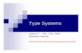 Type Systems - lamp · records of the type {x:Nat} Actually, the function can be applied to ANY record that has at least the field x:Nat! Æthe type system is WAY too strict! too