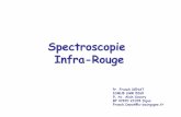 Spectroscopie Infra-Rouge · Transformée de Fourier ν 0=1/λ λ 2λ 3λ λ/2 3λ/2 5λ/2 Echantillon IV.2. Spectromètre à transformée de Fourier (FT-IR) Détail de lʼinterféromètre