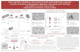 Face-specific Inhibition of Crystal Growth with Bidentate ... The mechanism of face-specific, crystal-growth