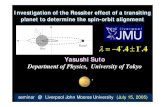 Department of Physics, University of Tokyosuto/myresearch/Liverpool_planet05.pdfLiverpool John Moores University and me Three collaborators in very different topics Shiho Kobayashi