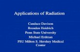 Applications of Radiation...•Works on the thermoelectric principle also known as the ‘Seebeck Effect’. This is about 10% efficient. RTGs in Space – Half-Life •US RTGs use
