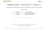 p-Insulin Receptor β (Tyr1150/1151) Assay Kit Manual...AlphaLISA® SureFire® Ultra p-Insulin Receptor β (Tyr1150/1151) Assay Kit Manual Assay Points Catalog # 500 ALSU-PINR-A500