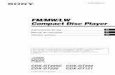 FM MW Compact Disc Playerdownload.sony-europe.com/pub/manuals/consumer/3218435611.pdfunidades CDX-GT225C, GT222, GT220 y GT121. El gráfico siguiente muestra las principales diferencias