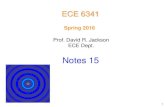 ECE 1100 Introduction to Electrical and Computer Engineeringcourses.egr.uh.edu/ECE/ECE6341/Class Notes/Topic 3...Prof. David R. Jackson . ECE Dept. Spring 2016. Notes 15 . ECE 6341