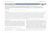 Purification and characterization of an extracellular β-xylosidase … · 2017. 4. 10. · Nutan Mhetras1, Susan Liddell2 and Digambar Gokhale1* Abstract This paper reports on the