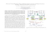 Novel Transformer-Flux-Balancing Control of Dual-Active ... · PDF file secondary current of the transformer are virtually eliminated by sensing the average primary and secondary current