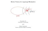 Morse Theory for Lagrange Multipliers ogy. J. Milnor, Morse Theory, Princeton University Press, 1963