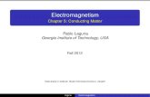 Pablo Laguna Georgia Institute of Technology, USAlaguna.gatech.edu/EM1/Notes/Chapter_05.pdf · 2012. 9. 27. · 2 = (P 11 + P 22 2P 12)Q. Laguna Electromagnetism. Thereforecapacitance
