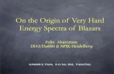 On the Origin of Very Hard Energy Spectra of Blazarsscineghe2010.ts.infn.it/allegati/talks/FridaySept10/09_Aharonian.pdfAharonian et al 2008. internal absorption can help to make very