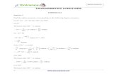 TRIGONOMETRIC FUNCTIONS trigonometry solutions.pdf · 2013. 7. 18. · Find the value of the trigonometric function cosec (–1410°) It is known that the values of cosec x repeat