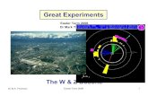 Great Experiments : Solar Neutrinos · 2008. 5. 1. · Great Experiments Easter Term 2008 Dr Mark Thomson Dr M.A. Thomson Easter Term 2008 1 The W & Z Bosons Y X Z. nIntroduction: