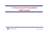 4. Fresnel and Fraunhofer Diffractionocw.snu.ac.kr/sites/default/files/NOTE/1628.pdf · 2018. 1. 30. · Fresnel Diffraction by Square Aperture (b) Diffraction pattern at four axial