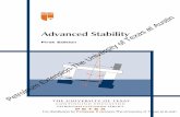 Advanced Stability...• Calculate with formulas as set out in the section with definitions on how to use the Imperial and metric systems for forces, moments, and weight changes. •