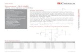 Comlinear CLC1002 Ultra-Low Noise Amplifier · 2019. 10. 13. · Data Sheet C omlinear CLC1002 Ultra-Low Noise Amplifier Rev 1F ©2007-2010 CADEKA Microcircuits LLC 4 Electrical Characteristics