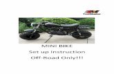 MINI BIKE Instruction Road Only!!!29N.M or 195‐256 in.‐lbs.). 2.10 40510‐L Throttle Bracket Component， 40520‐L Right Grip and 60120‐L Throttle Cable Installation: ‐Put