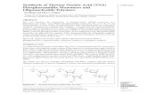 Synthesis of Threose Nucleic Acid (TNA) · 2020. 12. 14. · Synthesis of Threose Nucleic Acid (TNA) UNIT 4.51 Phosphoramidite Monomers and Oligonucleotide Polymers Su Zhang 1and