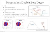 Neutrinoless Double Beta Decay - University of Chicago ... Neutrinoless Double Beta Decay • 2νββ • Standard Model process • Emits two neutrinos which carry away energy •