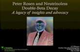 Peter Rosen and Neutrinoless Double-Beta ... Peter Rosen and 0خ½خ²خ²-Decay - Insights and Advocacy CINSP,