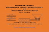 RHEOLOGY AND TECHNOLOGY OF POLYMER EXTRUSIONon Extrusion Technology and Troubleshooting (SPE,2001) and Rheological Fundamentals in Polymer Processing (Kluwer, 1995). He is author/co-author