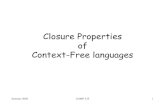 Closure Properties Context-Free languagesweb.cs.wpi.edu/~kal/courses/fcsf05/module7/grahneclass12.pdf · 2005. 9. 12. · Language Grammar. Summer 2004 COMP 335 4 In general: The