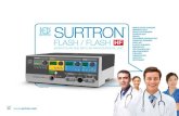 · 2013. 1. 4. · 100 W-200 Ω (1) 100 W-250 Ω (1) 100 ... SURTRON FLASH allows a highly professional surgery thanks to the user-friendly and safety solutions normally used. The