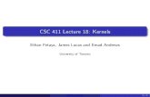 CSC 411 Lecture 18: Kernels - Department of Computer ...jlucas/teaching/csc411/lectures/lec18_handout.pdfOther Kernel methods Kernel Logistic regression I We can think of logistic