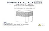 TeraDRY12 instruction manual - Philco · instruction manual ... Ευχαριστούμε που επιλέξατε έναν αφυγραντή philco. Βεβαιωθείτε ότι