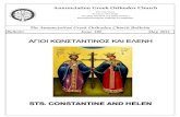 STS. CONSTANTINE AND HELEN · 2014. 8. 27. · HRISTOS VOSKRESE! ly mystery (sacrament) of confession. We must remem-HRISTOS A INVIAT! AL MASSIEH KHAM! Beloved in Christ, above you