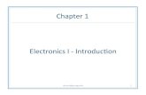 Electronics I - Introduc0on - Gonzaga Electronics vs. Microelectronics â€¢ Discrete Circuits vs. Integrated