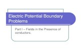 Electric Potential Boundary Problemshuffman/MPhys/... · 2007. 11. 5. · Only worry about charge distributions and metal conductors Even better, we will start with metal ... It is