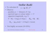 Stellar Radii - University of St Andrewsstar-kdh1/sea/sea09.pdf · 2003. 10. 31. · Stars & Elementary Astrophysics: Introduction Press F1 for Help 96 • Solar radius: Rsun=7x10^5