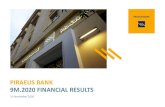 PIRAEUS BANK 9M.2020 FINANCIAL RESULTS /media/Com/2020/Files/... 0 500 1,000 1,500 2,000 2,500 3,000