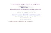 Università degli studi di Cagliari · 2016. 1. 22. · 2 (1/r). Le forme triangolare e rettangolare forniscono i casi estremi, quella parabolica e sinusoidale ( π2 = 9.82 ) definiscono