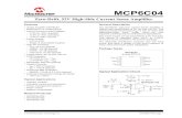 MCP6C04 Data Sheet - Microchip Technology · 2019. 3. 13. · Type Sym. Spec. Oper. Abs. Min./Max. Note 1: All of this table’s limits are set by design and characterization. 2:
