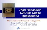High Resolution DAC for Space - ESA Microelectronics Sec 2010. 5. 17.آ  ISD Integrated Systems Development