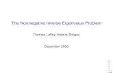 The Nonnegative Inverse Eigenvalue 2009. 1. 15.آ  The Symmetric Nonnegative Inverse Eigenvalue Problem
