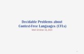 Decidable Problems about Context-Free Languages (CFLs)stchang/cs420/f20/lectures/... · 2020. 10. 28. · Climate Crisis and the Global Green New Noam Chomsky Robert Pollin Climate