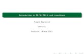 Introduction to NUSHELLX and Introduction decayElectromagnetic transitionsSpectroscopic factorsReaction model inputs Review Level schemes covered in Lecture III 1 Calculate energies