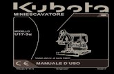 KUBOTA Minibagger U17-3a2018/03/17  · Il presente manuale è valido esclusiva mente per l'escavatore KUBOTA U17-3 α a cui si riferisce la seguen-te dichiarazione di conformità