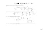 CHAPTER 14-443 CHAPTER 14 14.1 (a) Common-collector Amplifier (emitter -follower) R E Q 1 R 1 R 2 R 3 +-v o R I vi 14.1 (b) Not a useful circuit because the signal is injected into