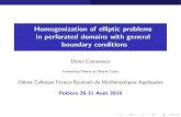 Homogenization of elliptic problems in perforated domains ... domains de ned as follows: a xed domain