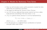 Chapter 4: Models for Stationary Time Series › Hitchcock › stat520ch4slides.pdfChapter 4: Models for Stationary Time Series I Now we will introduce some useful parametric models