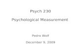 Psych 230 Psychological Measurement and Statisticswolfp/Psych230_files/chptr17.pdf · Statistical Testing 1. Decide which test to use 2. State the hypotheses (H0 and H1) 3. Calculate