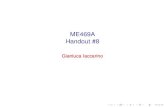 ME469A Handout #8stanford.edu/class/me469a/handouts/handout8.pdfHandout #8 Gianluca Iaccarino Geometrical Example Consider a two-equation system 3x1 +2x2 = 2 2x1 +6x2 = 8 Ax = b A