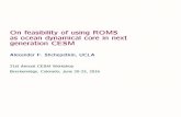On feasibility of using ROMS as ocean dynamical core in ...people.atmos.ucla.edu/alex/ROMS/Breckenridge2016.pdfOn feasibility of using ROMS as ocean dynamical core in next generation
