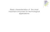 Basic characteristics of the most important enzymes for …spiwokv/enzymology/Enzymes_for... · 2019. 11. 13. · + haloperoxidases (CPO) –formation of halogenderivatives of org.