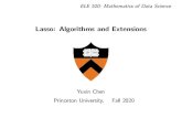 Lasso: Algorithms and Extensions - Princeton Universityyc5/ele520_math_data/lectures/lasso...Reference •”Proximal algorithms,” Neal Parikh and S. Boyd, Foundations and Trends